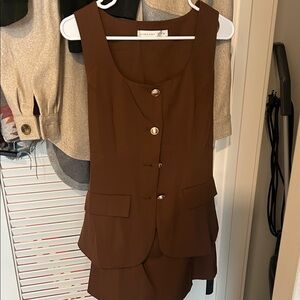 Altar'd State Chocolate Brown Vest